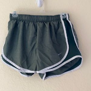 Green heather nike running shorts